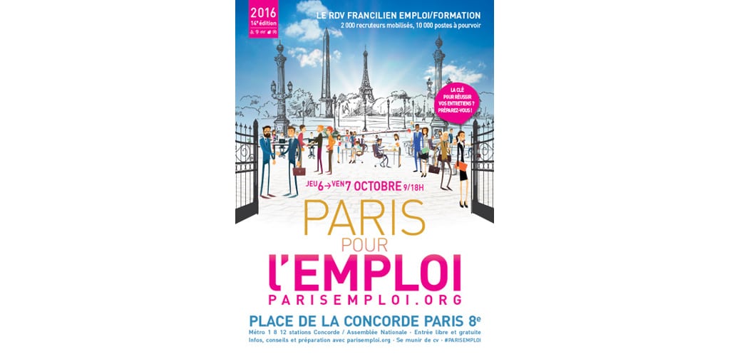 Vocation Service Public au Salon PARIS POUR L'EMPLOI 2016