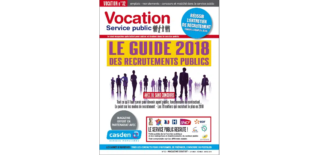 GRATUIT : le Guide 2018 des recrutements publics !