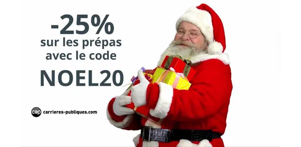 Offre exclusive : -25 % sur toutes les prépas Carrières Publiques avec le code NOEL20 !